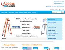 Tablet Screenshot of ladders4u.com.au